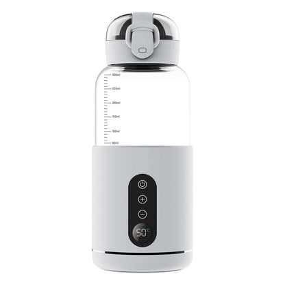 Smart Heated Water Bottle USB C Rechargeable Temperature Display Leakproof 300ml