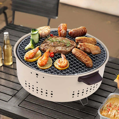 Smokeless Electric Grill Compact Indoor Outdoor BBQ Grill Portable