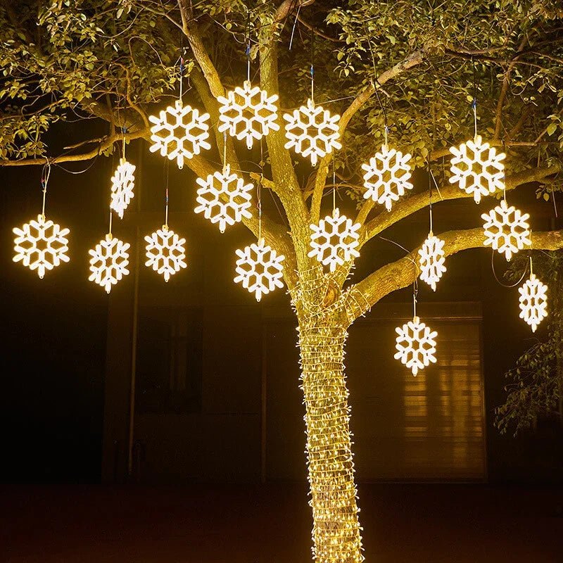 Snowflake LED String Lights Soft Glow Decorative Lights for Indoor and Outdoor Decor