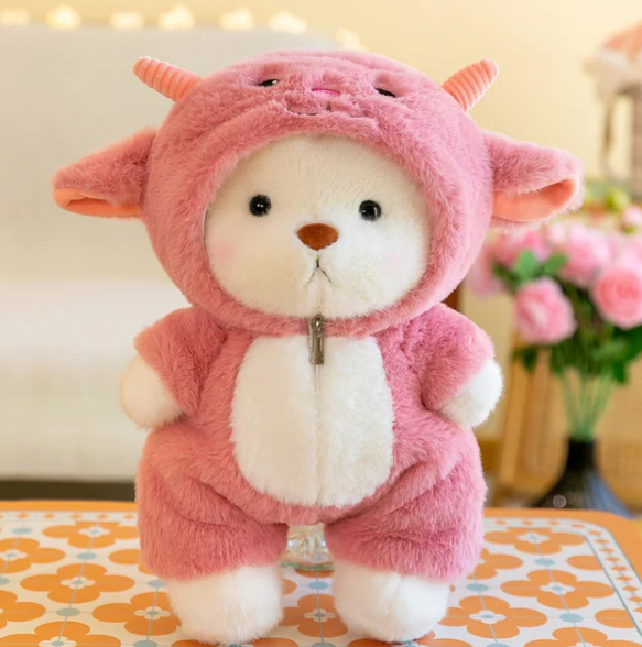 Soft Comfort Teddy Bear Plush Emotional Support Toy for Stress Relief and Comfort