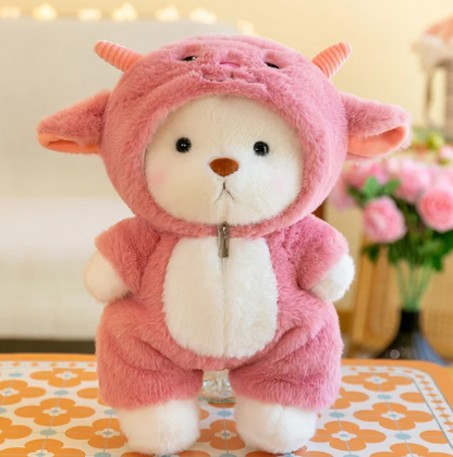 Soft Comfort Teddy Bear Plush Emotional Support Toy for Stress Relief and Comfort