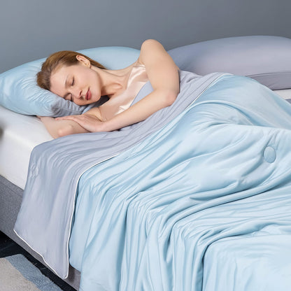 Coperta refrigerante morbida e leggera in tessuto traspirante che assorbe l'umidità