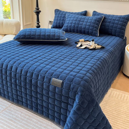 Soft Modern Textured Throw Blanket Square Pattern Plush Home Cover
