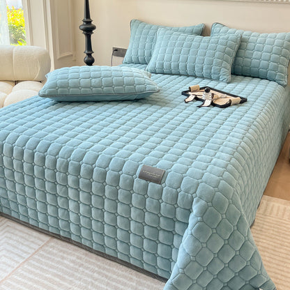 Soft Modern Textured Throw Blanket Square Pattern Plush Home Cover