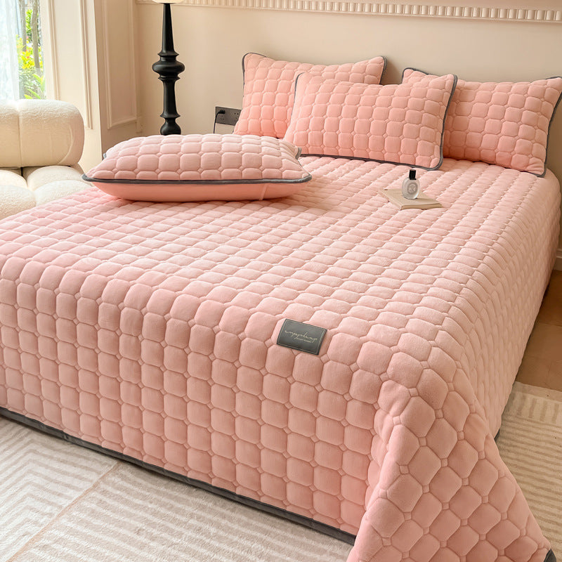 Soft Modern Textured Throw Blanket Square Pattern Plush Home Cover