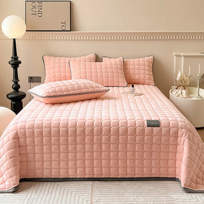 Soft Modern Textured Throw Blanket Square Pattern Plush Home Cover