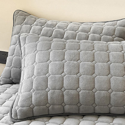Soft Modern Textured Throw Blanket Square Pattern Plush Home Cover