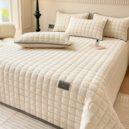 Soft Modern Textured Throw Blanket Square Pattern Plush Home Cover