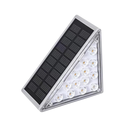 Solar Deck Lights Outdoor Waterproof Solar Step Lights with Automatic Sensor for Patio Pathway Garden Lighting