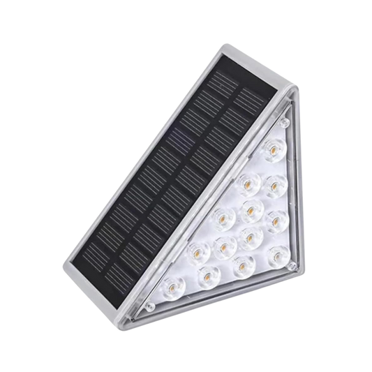 Solar Deck Lights Outdoor Waterproof Solar Step Lights with Automatic Sensor for Patio Pathway Garden Lighting