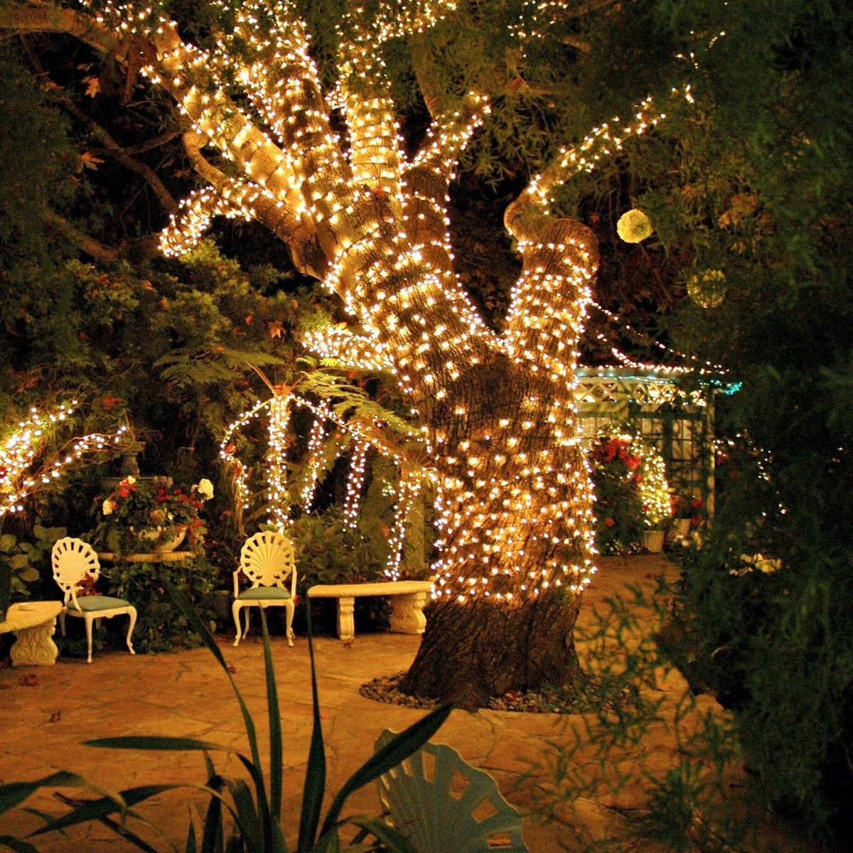 Solar Fairy String Lights Weather Resistant LED Garden Party Decoration