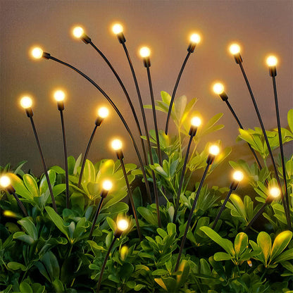 Solar Firefly Garden Lights Outdoor Waterproof Solar Pathway Lights with Automatic Sensor for Garden Patio Yard