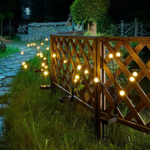 Solar Firefly Garden Lights Waterproof Flickering LED Outdoor Solar Stake Lights