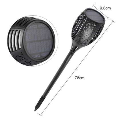 Solar Flame Torch Lights Outdoor Waterproof LED Garden Torch Lights