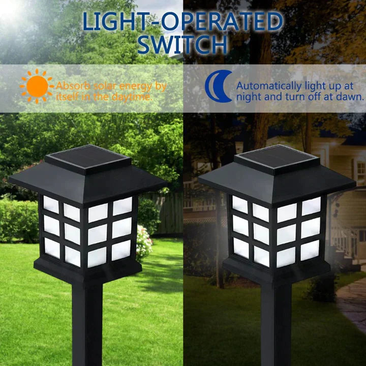 Solar Garden Lights Outdoor Waterproof Energy Efficient Pathway Lighting