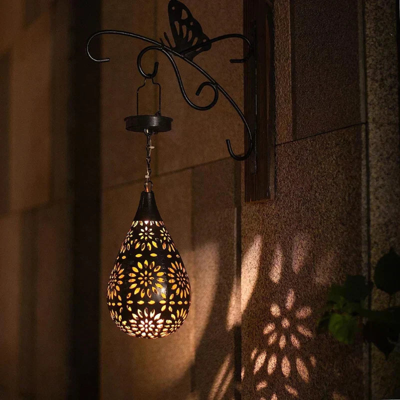 Solar Hanging LED Garden Lights Waterproof Outdoor Solar Pendant Lights
