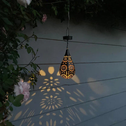 Solar Hanging LED Garden Lights Waterproof Outdoor Solar Pendant Lights
