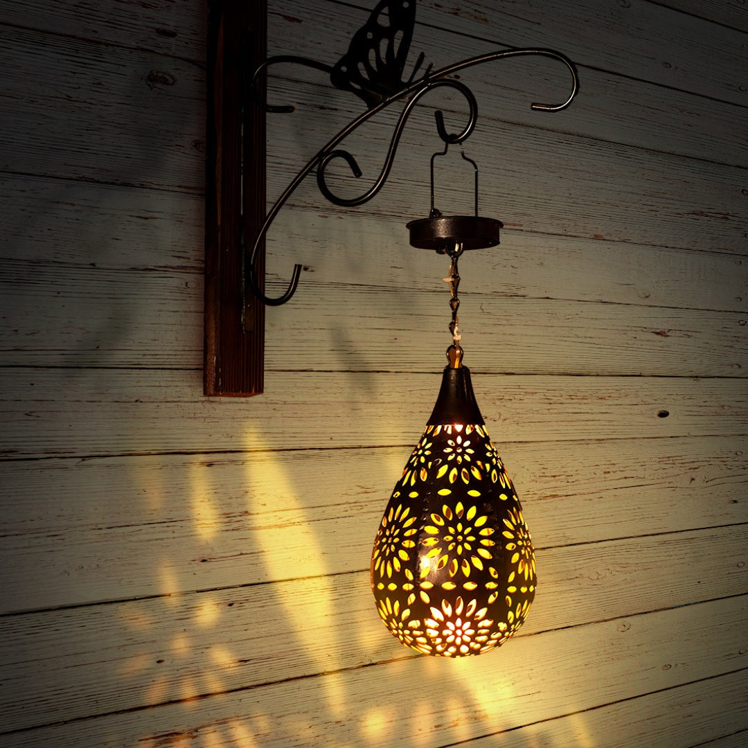 Solar Hanging LED Garden Lights Waterproof Outdoor Solar Pendant Lights