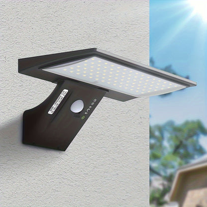 Solar LED Outdoor Floodlight Motion Sensor Wireless Waterproof Security Light
