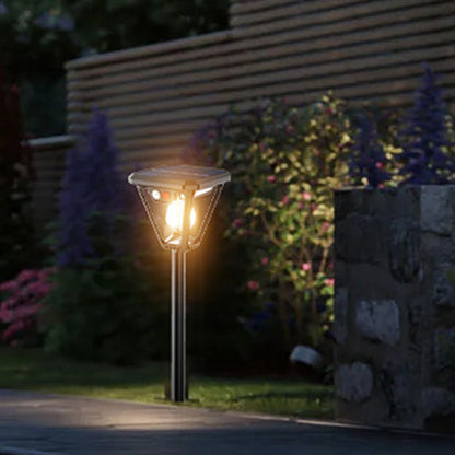 Solar Motion Sensor Garden Light Waterproof Outdoor Pathway Lamp