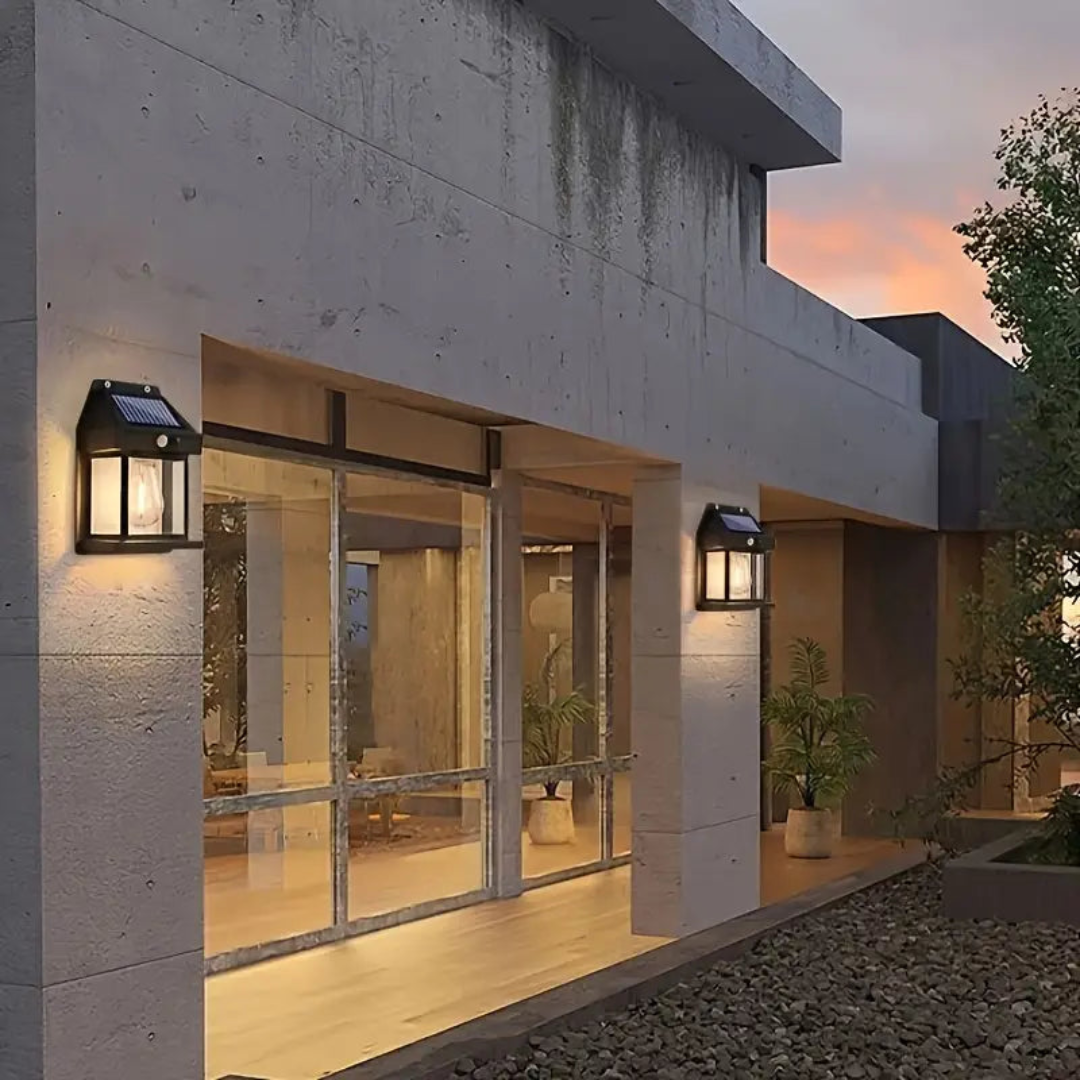 Solar Motion Sensor Outdoor Wall Light Ultra Bright LED Waterproof Security Light