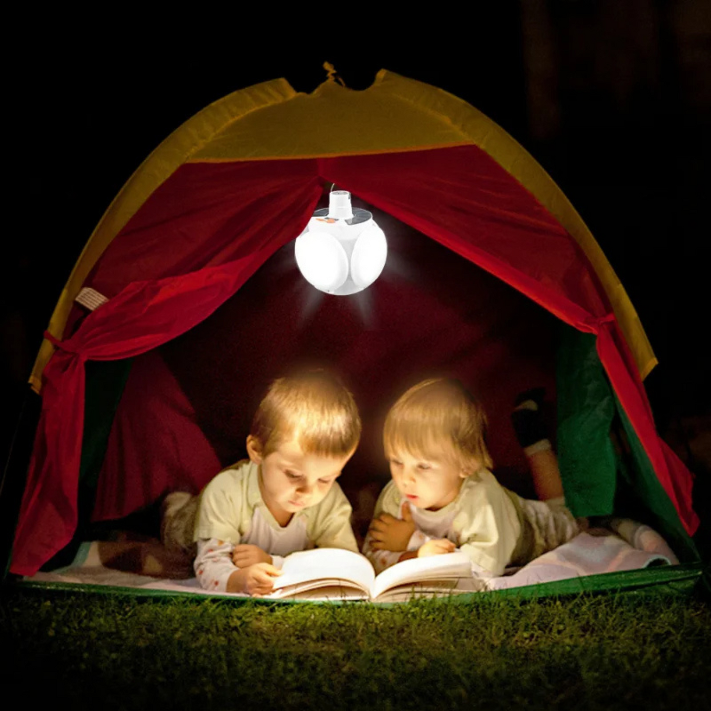 Solar Outdoor Camping Lantern USB Rechargeable Waterproof LED Emergency Light