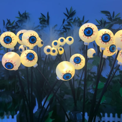 Sfere luminose LED da giardino per Halloween a energia solare, luci spettrali per vialetti esterni
