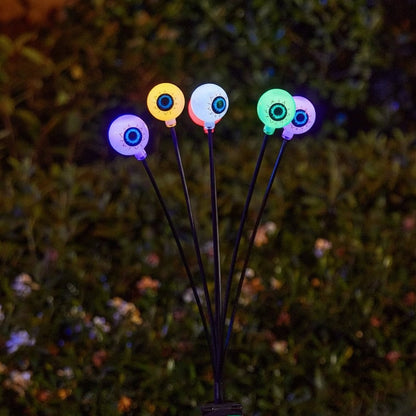 Sfere luminose LED da giardino per Halloween a energia solare, luci spettrali per vialetti esterni