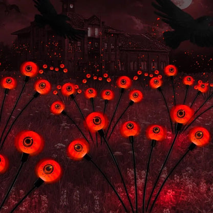 Sfere luminose LED da giardino per Halloween a energia solare, luci spettrali per vialetti esterni