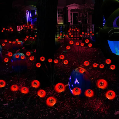 Sfere luminose LED da giardino per Halloween a energia solare, luci spettrali per vialetti esterni