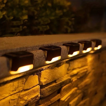 Solar Powered Wall Light Automatic Wireless Outdoor Garden Fence Patio Lighting