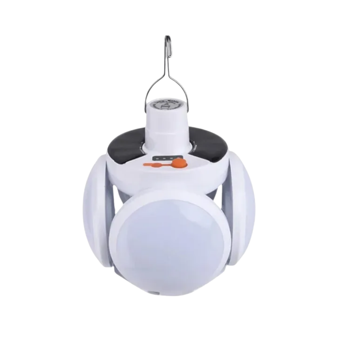 Solar Rechargeable Outdoor Light with USB Charging Waterproof Camping Emergency LED Lamp