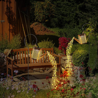 Solar Watering Can Garden Light LED Outdoor Decorative Solar Garden Lamp