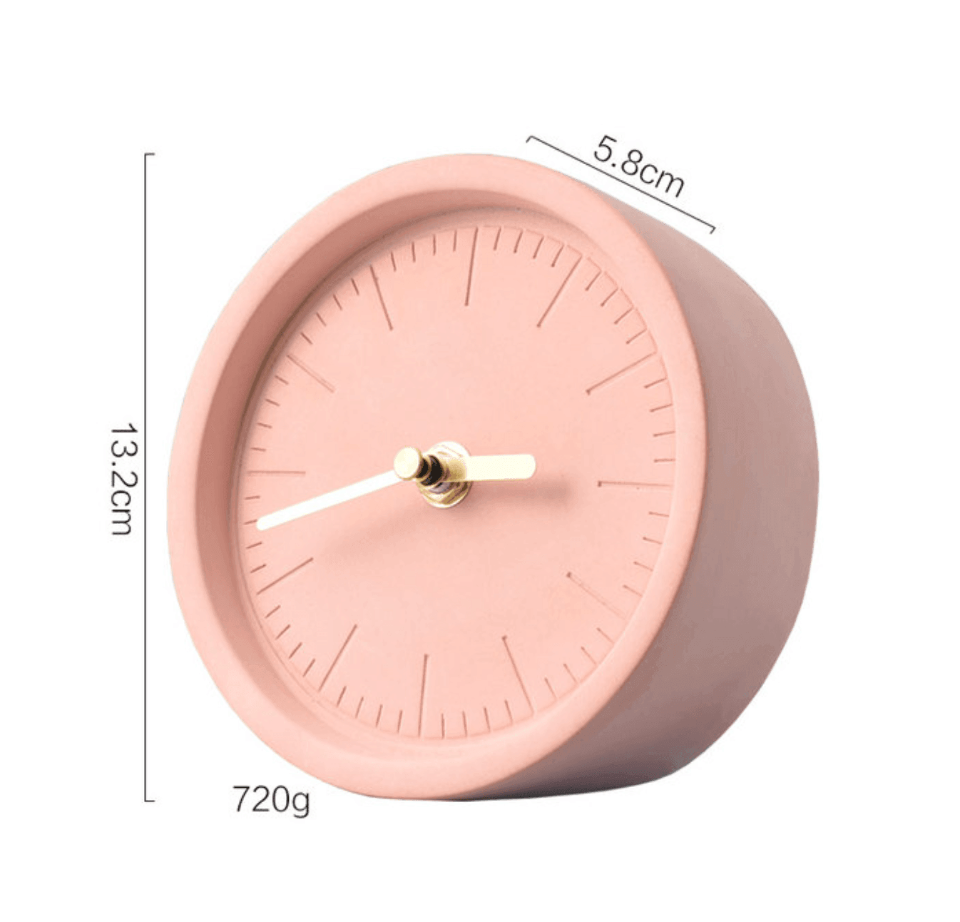 SolidHour Nordic Cement Desk Clock Modern Minimalist Table Clock