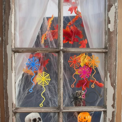 Spider Web Window Hanging Halloween Decoration Party Decor Set