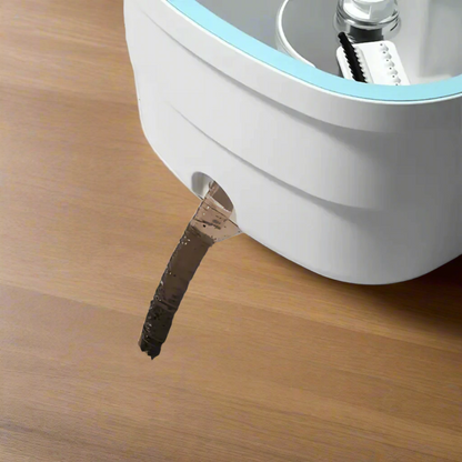 Spin Mop and Bucket Set for Floor Cleaning with Easy Wringer Microfiber Mop System