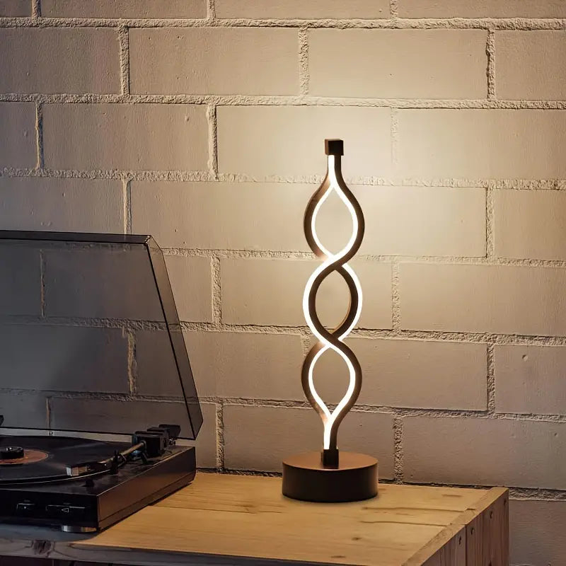 Spiral LED Table Lamp Modern Decorative Ambient Desk Light