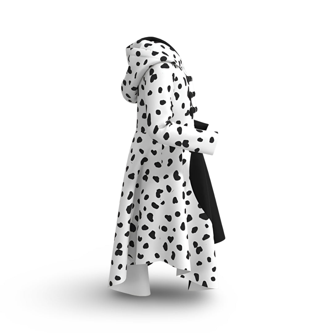 Spotted Dress Halloween Costume With Cape Mask Wig Cosplay Outfit