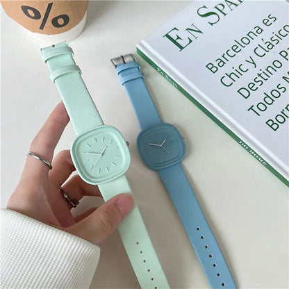 Square Dial Women Watch Adjustable Strap Fashion Wristwatch Modern Design