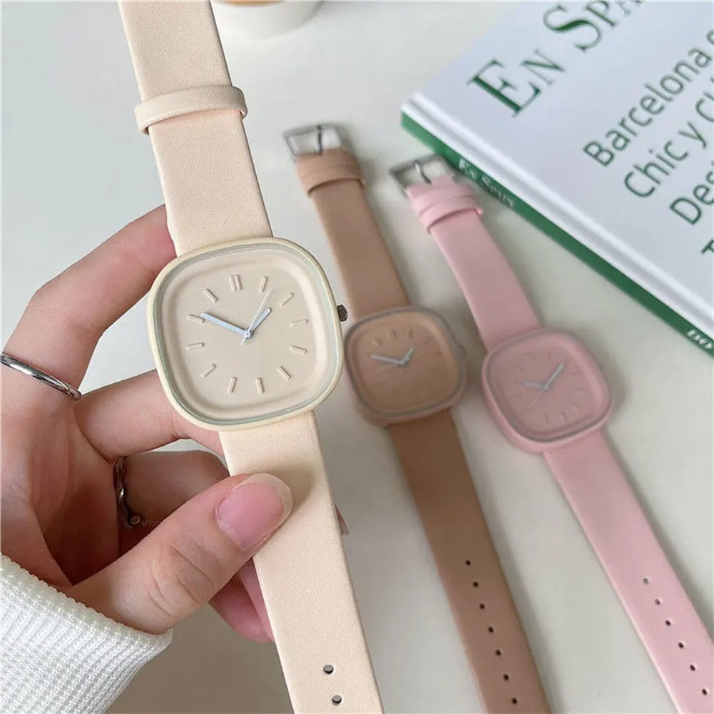 Square Dial Women Watch Adjustable Strap Fashion Wristwatch Modern Design