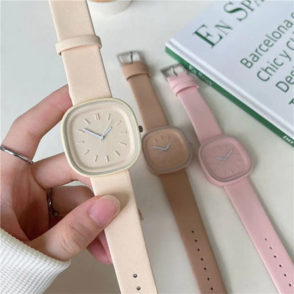 Square Dial Women Watch Adjustable Strap Fashion Wristwatch Modern Design