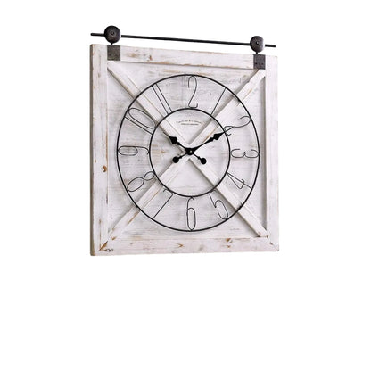 Square Minimalist Wall Clock Silent Modern Home Decor