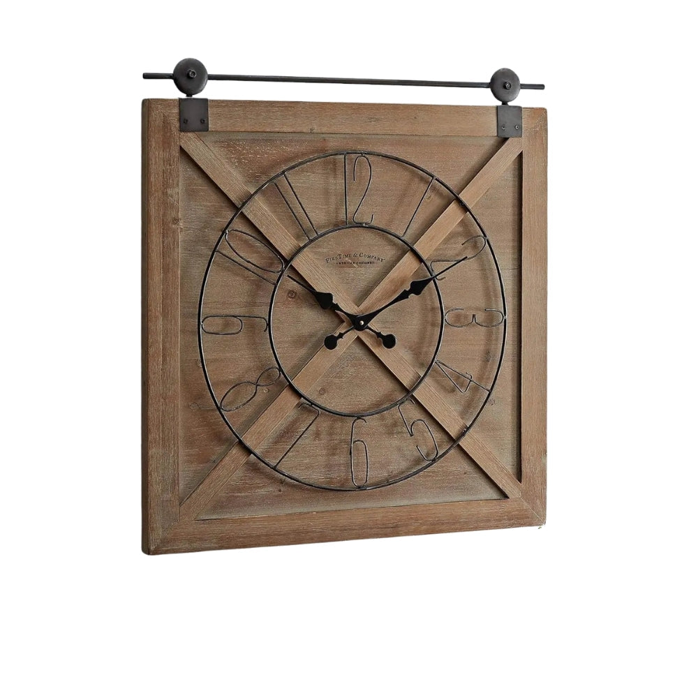 Square Minimalist Wall Clock Silent Modern Home Decor