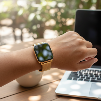 Square Smart Watch with Fitness and Activity Tracking