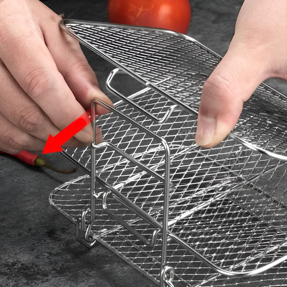 Stackable Stainless Steel Air Fryer Cooking Rack
