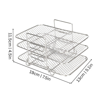 Stackable Stainless Steel Air Fryer Cooking Rack