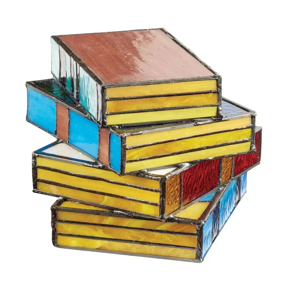 Stacked Book LED Table Lamp Decorative Soft Light Living Room Bedroom