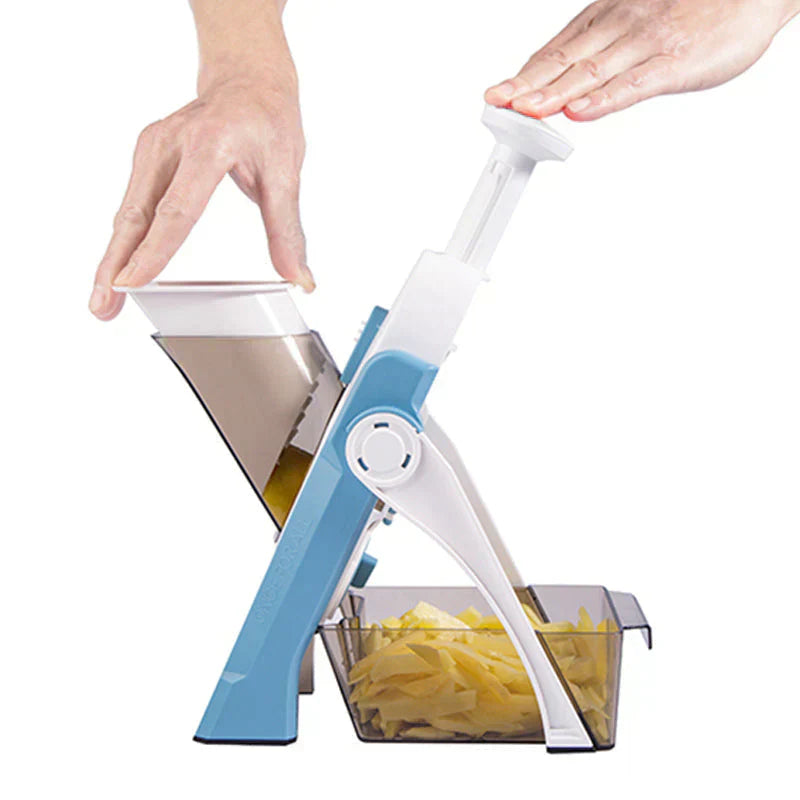 Stainless Steel Vegetable Slicer with 41 Cutting Options Adjustable Kitchen Tool