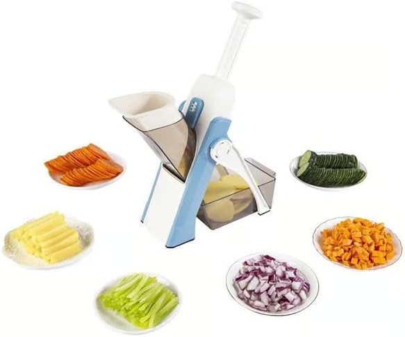 Stainless Steel Vegetable Slicer with 41 Cutting Options Adjustable Kitchen Tool