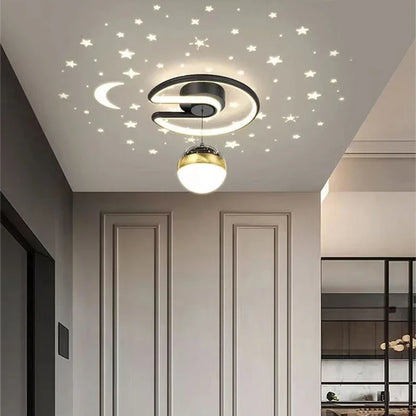 Starry Effect LED Ceiling Light Dimmable Warm Cool White Room Lamp